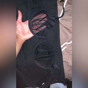 black see through bralette